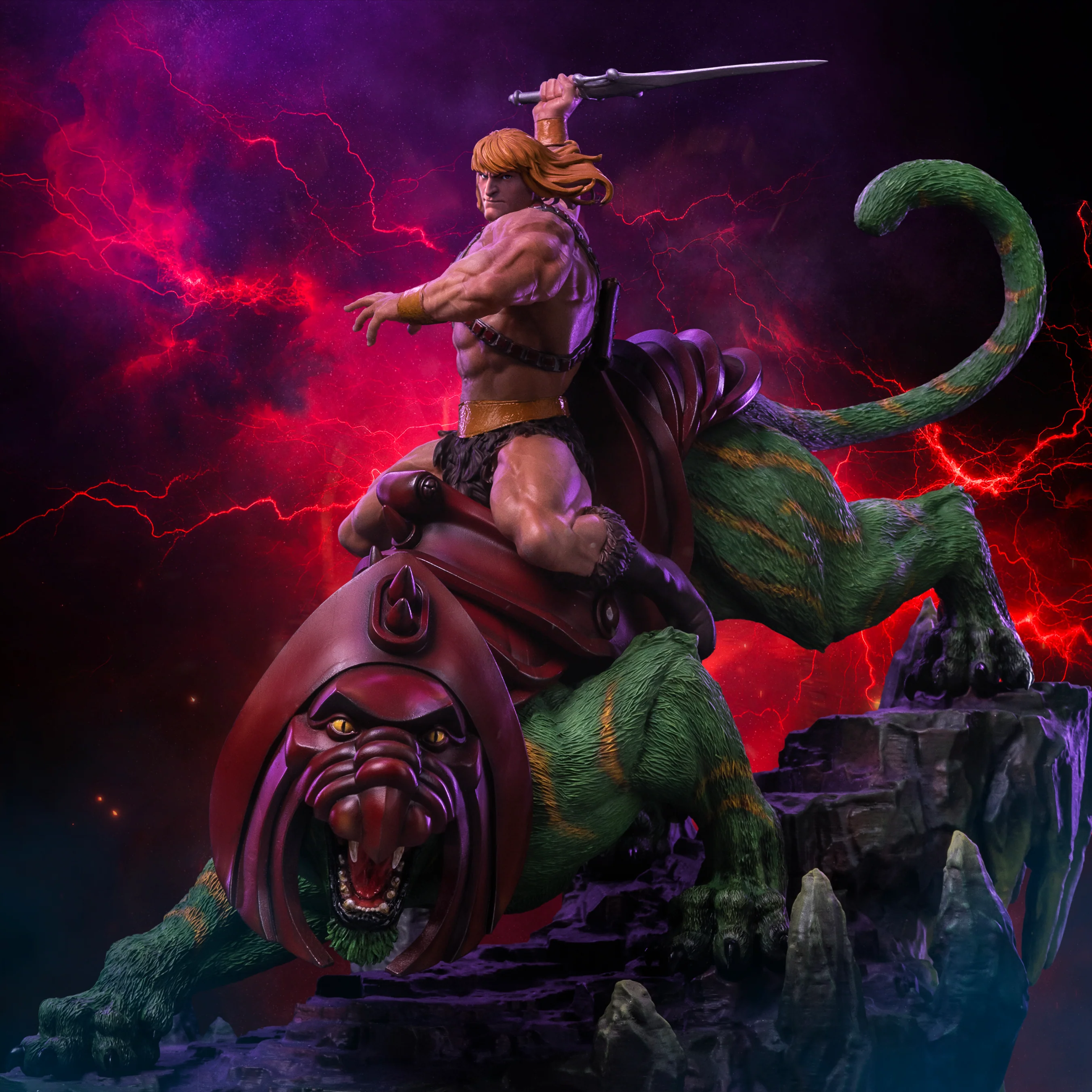 HeMan and Battle Cat Masters of the Universe Art Scale 1/10 Statue - Image 2