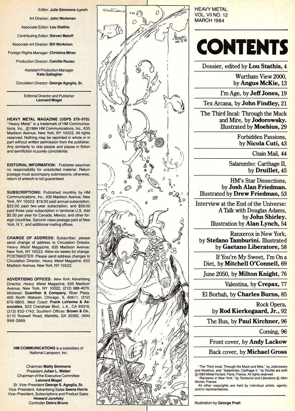 HEAVY METAL MAGAZINE December 1983 - Image 2