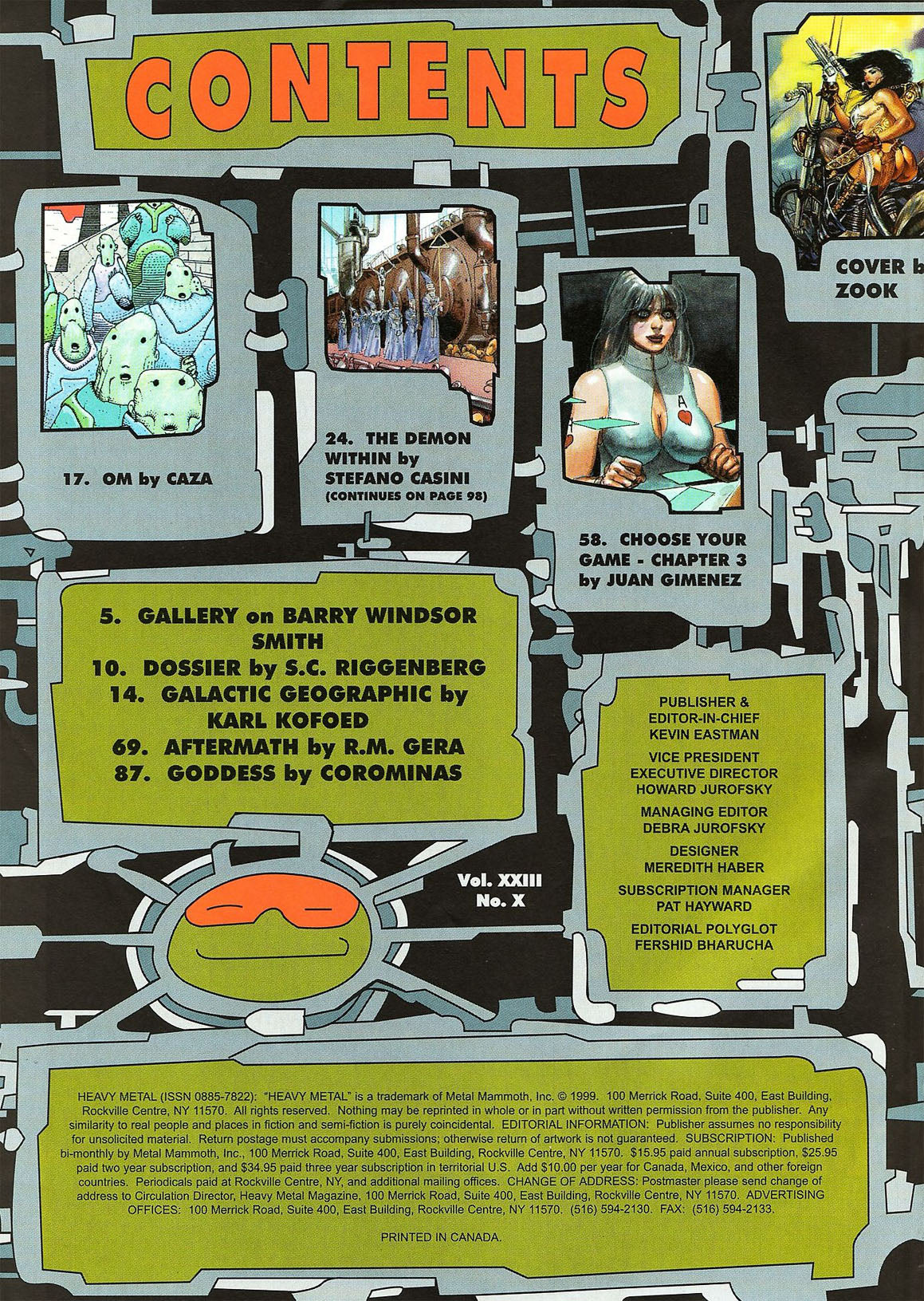 Heavy Metal Magazine November 1999 - Image 2