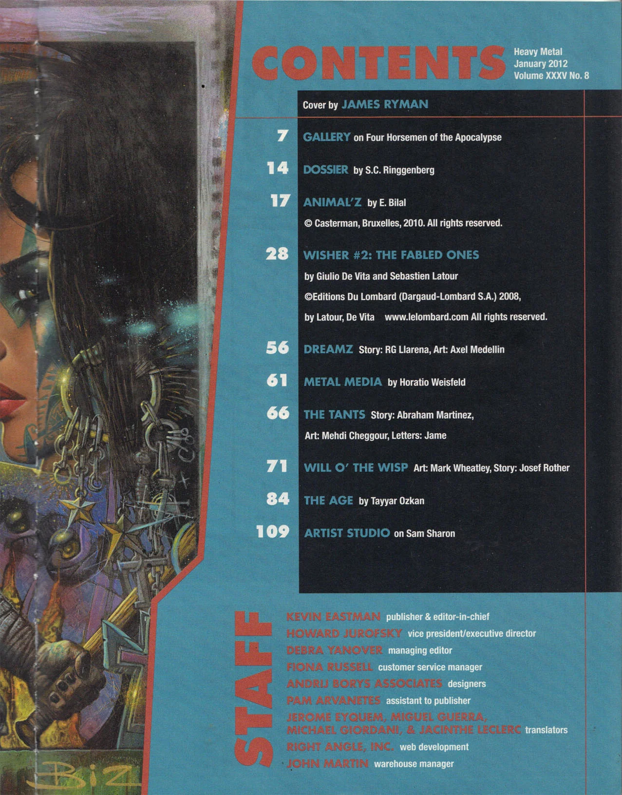 HEAVY METAL Magazine January 2012 - Image 3