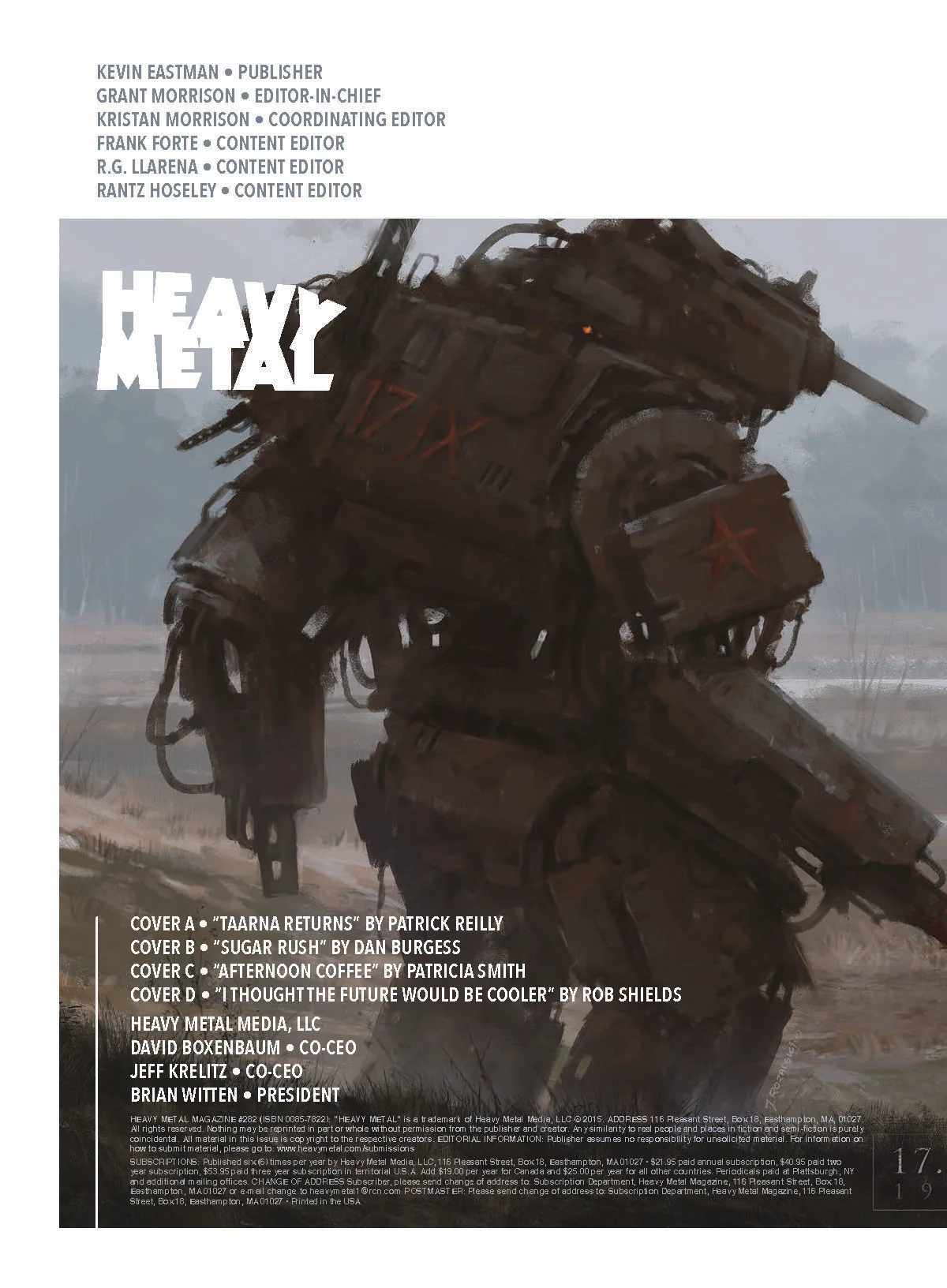 HEAVY METAL Magazine Issue #282 - Afternoon Coffee by Frankie Smith - Image 4